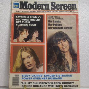 Modern Screen Magazine April 1977 Laverne and Shirley